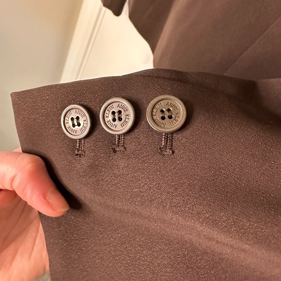 Anne Klein chocolate brown women’s pantsuit - Picture 4 of 8